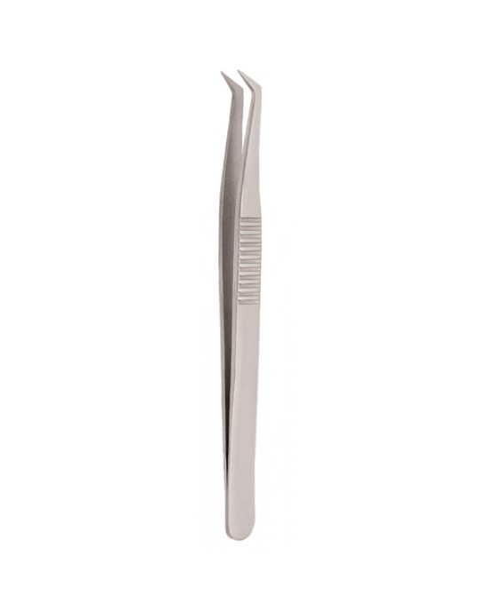Serrated Handle Eyelash Tweezer