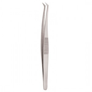 Serrated Handle Eyelash Tweezer