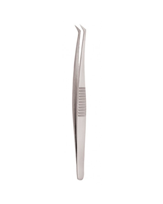 Serrated Handle Eyelash Tweezer