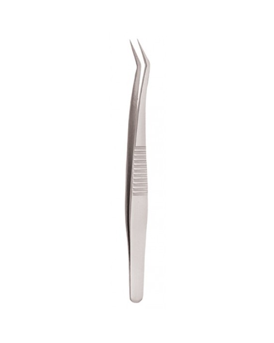 Serrated Handle Eyelash Tweezer