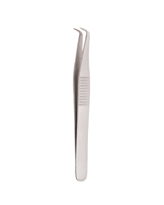 Serrated Handle Eyelash Tweezer