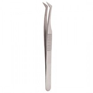 Serrated Handle Eyelash Tweezer