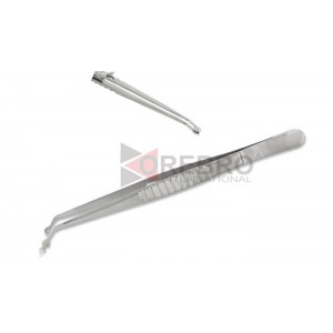 Bead Holding Tweezers Angled Tip