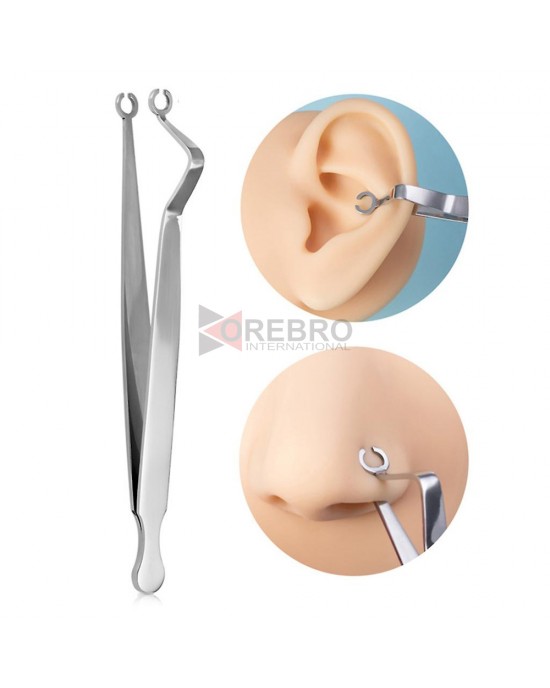 Piercing Tweezers (for Nose, Ear, and Navel)