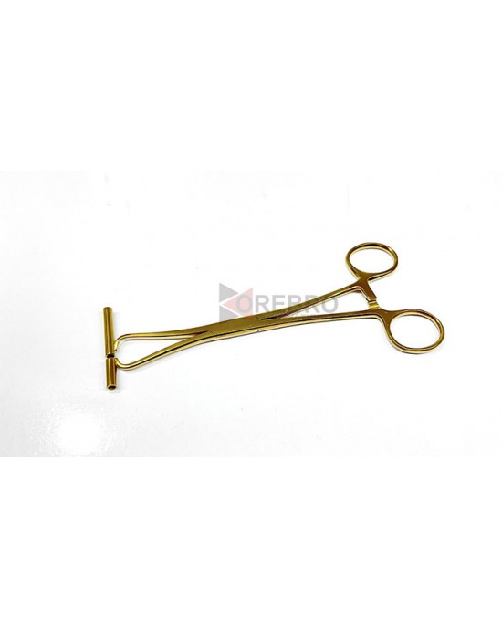 Extra Long Septum Forceps- Gold Oxide Coated