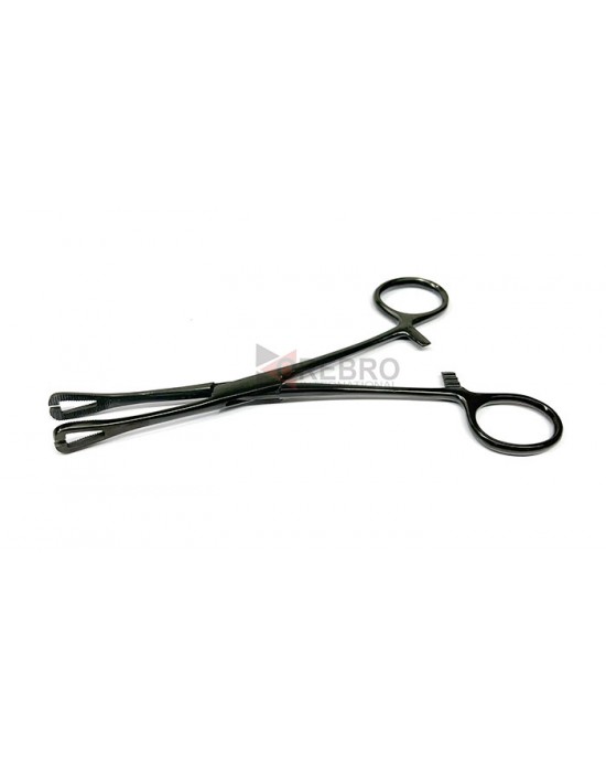 Mini Pennington Forceps, Slotted- Black Oxide Coated